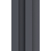 All Around Deco Wood Wall Panel Wall Line Anthracite  L