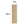 MPC slat panel M 16cm Harmony Wood 2.65M