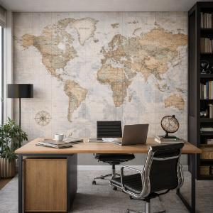 Ταπετσαρίες Τοίχου με Χάρτες