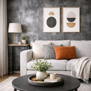 Ταπετσαρίες Τοίχου με Απομίμηση Μέταλλο