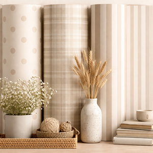 Dotted-Karo-Stripes Wallpapers