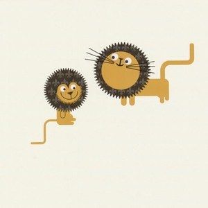 Children's Wallpaper - Lions, All Around Deco, Studio360 05682-20