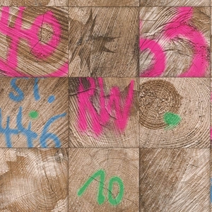 Wallpaper Wood, Graffiti Rasch Modern Surfaces II, Studio360 934311