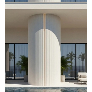 Πάνελ Εύκαμπτης Πέτρας Ripple Board 60x120 Μπεζ Λευκό