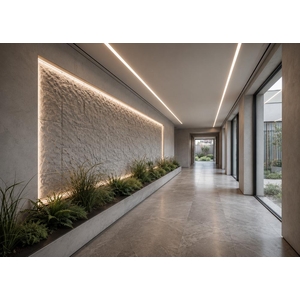 Panel PU Τεχνητής Πέτρας 323040 Mountain Rock 60/120cm Light Grey