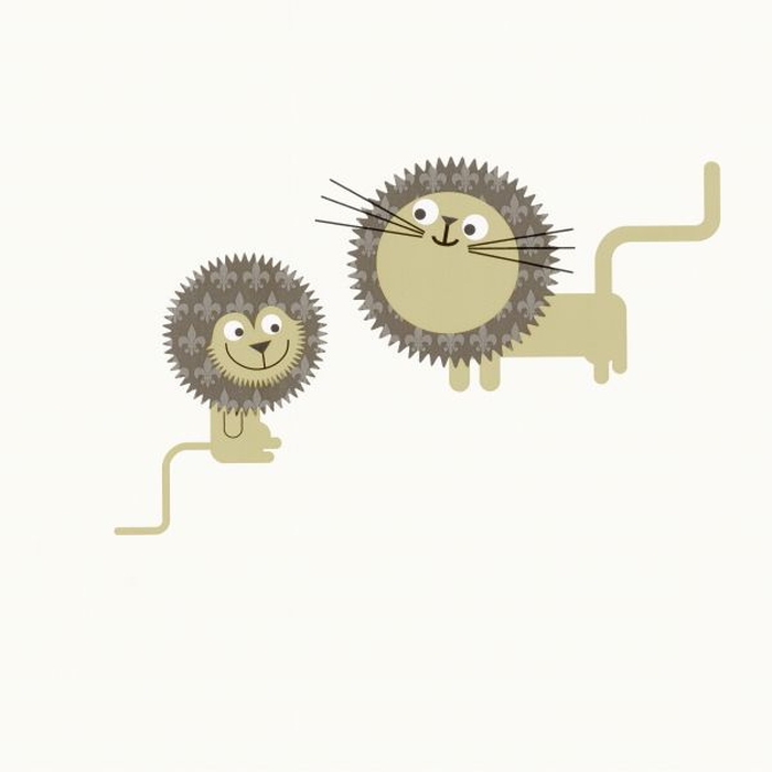 Children's Wallpaper - Lions, All Around Deco, Studio360 05682-10