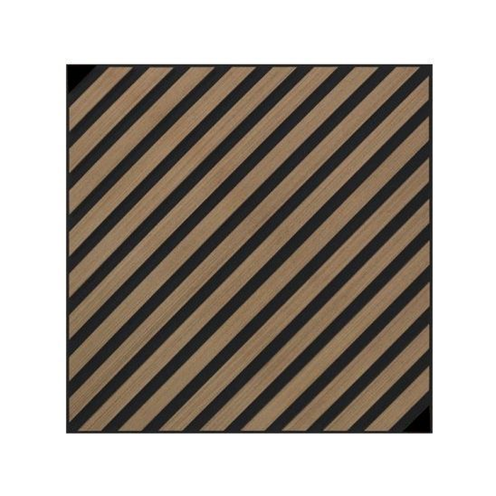 All Around Deco Acoustic Diagonal Chocolate 600x600x21mm