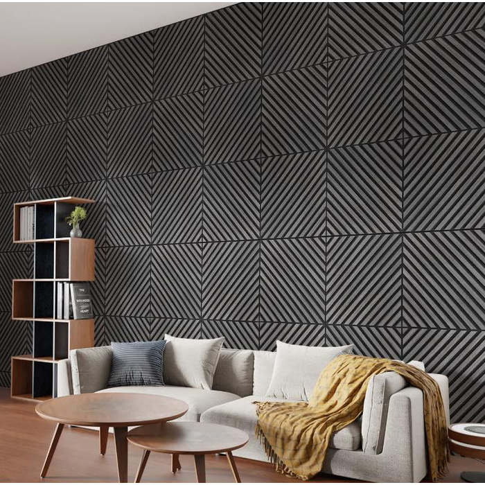 All Around Deco Acoustic Diagonal Anthracite 600x600x21mm