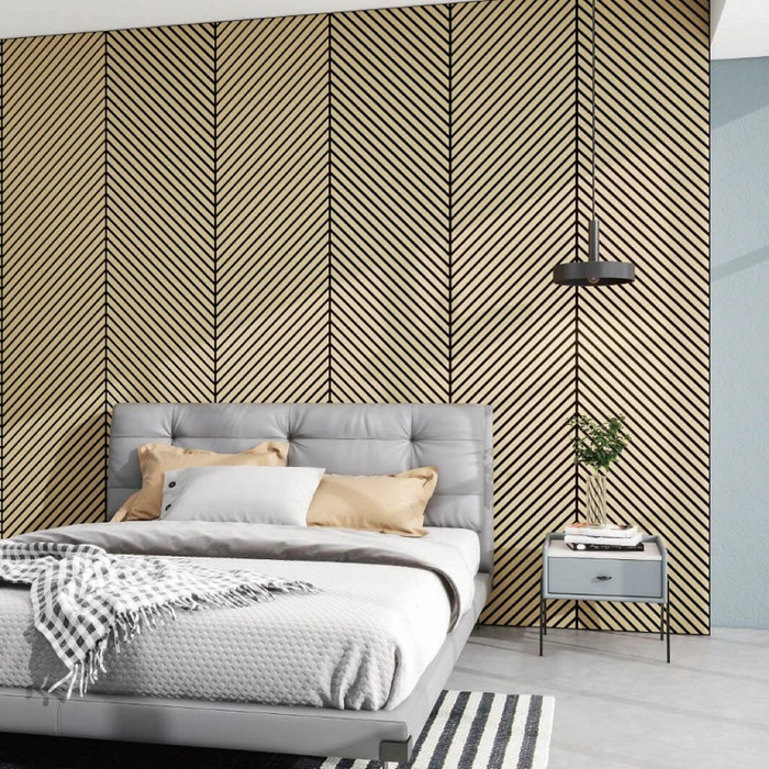 All Around Deco Acoustic Diagonal Natural 2650x600x21mm