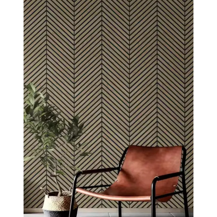 All Around Deco Acoustic Diagonal Mocca 2650x600x21mm