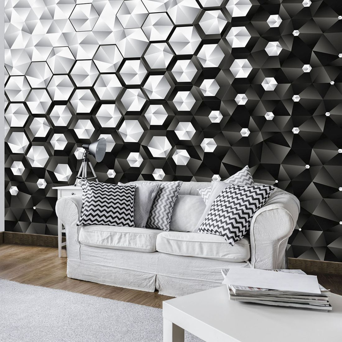 Photomural 3D Hexagons - Consalnet 10684VE