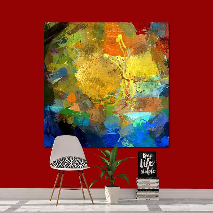 Digital Print on Canvas 40X40 , All Around Deco