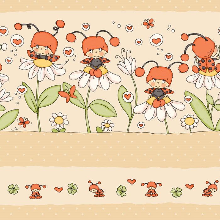 Children's wall border - Flowers, Parato, Studio360 2380