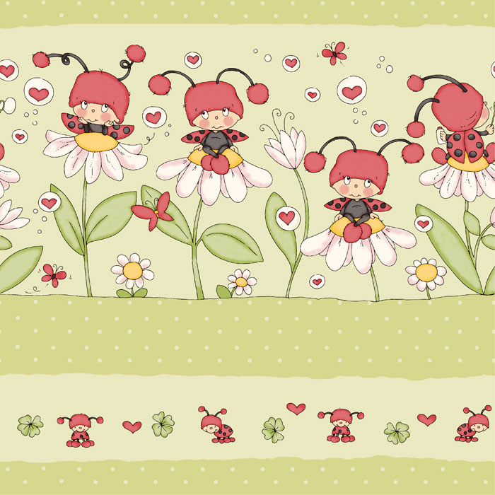 Children's wall border - Flowers, Parato, Studio360 2381