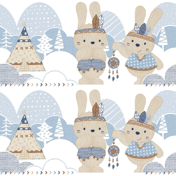 Wall border with Animals Babylandia Parato Studio360-BL5496