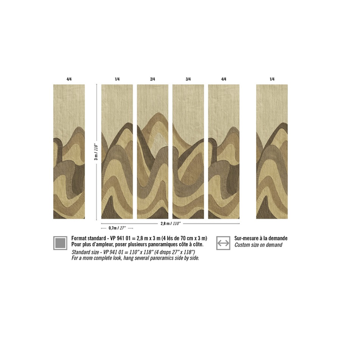Ψηφιακή Εκτύπωση Τοίχου Bois Sculpte , Elitis