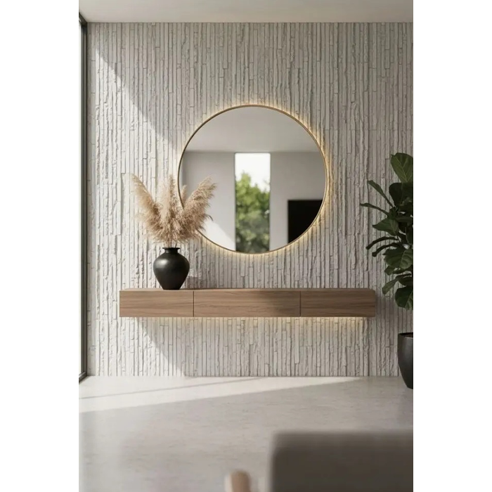 Πάνελ Εύκαμπτης Πέτρας Muretto Stone 60x120 Μπεζ Λευκό