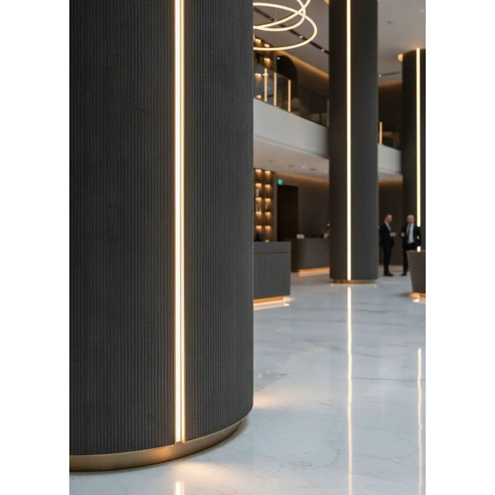 Πάνελ Εύκαμπτης Πέτρας Line Stone 60x120 Σκούρο Γκρι