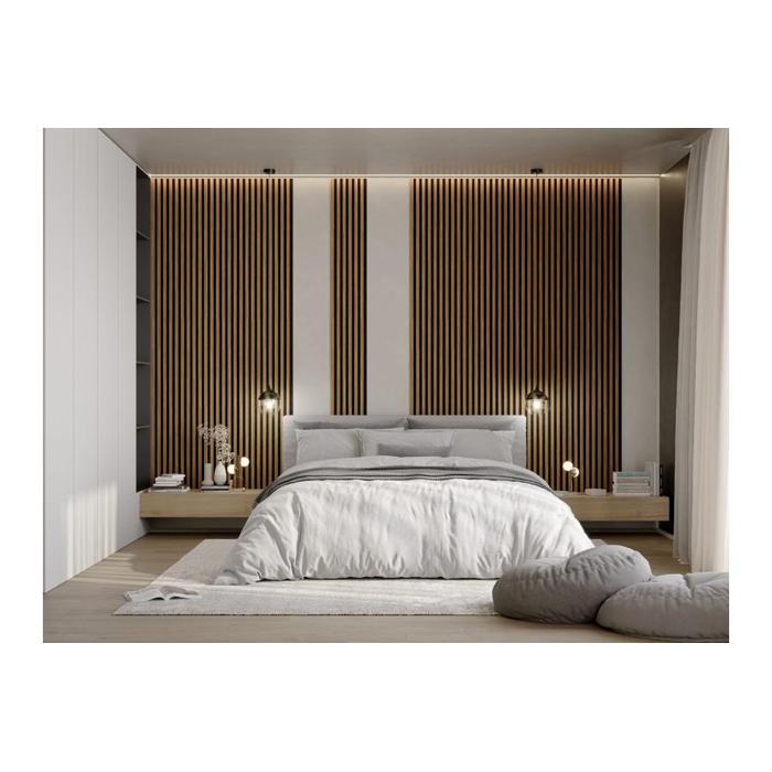 Woodline Acoustic Panel 30x270cm Oak Light,All Around Deco