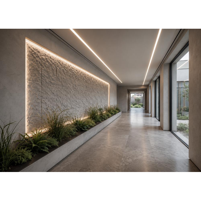 Panel PU Τεχνητής Πέτρας 323040 Mountain Rock 60/120cm Light Grey