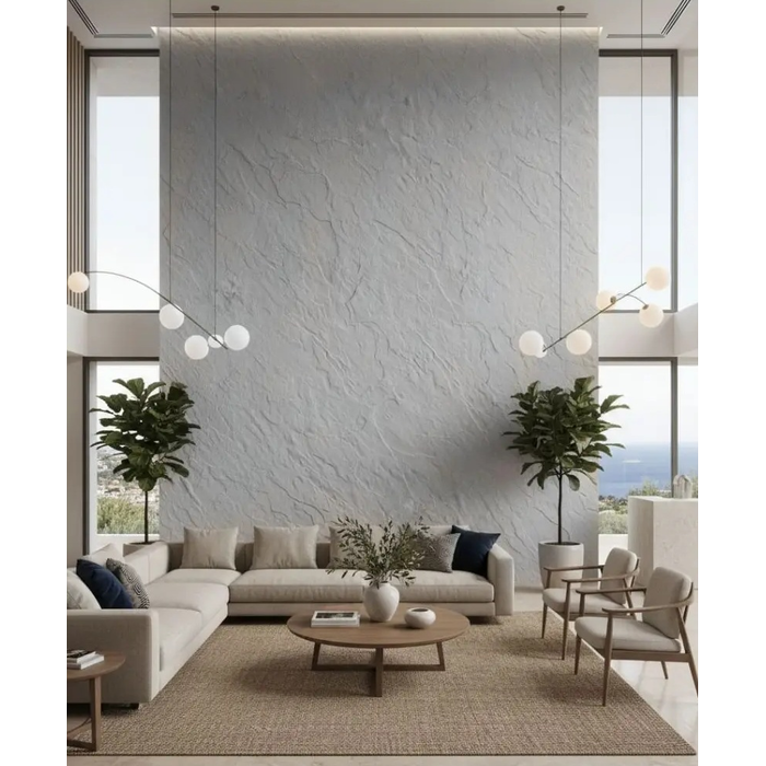 Πάνελ Εύκαμπτης Πέτρας Slate 60x120 Ανοιχτό Γκρι