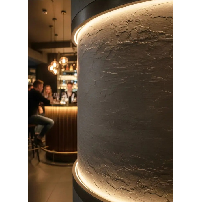 Πάνελ Εύκαμπτης Πέτρας Slate 60x120 Γκρι