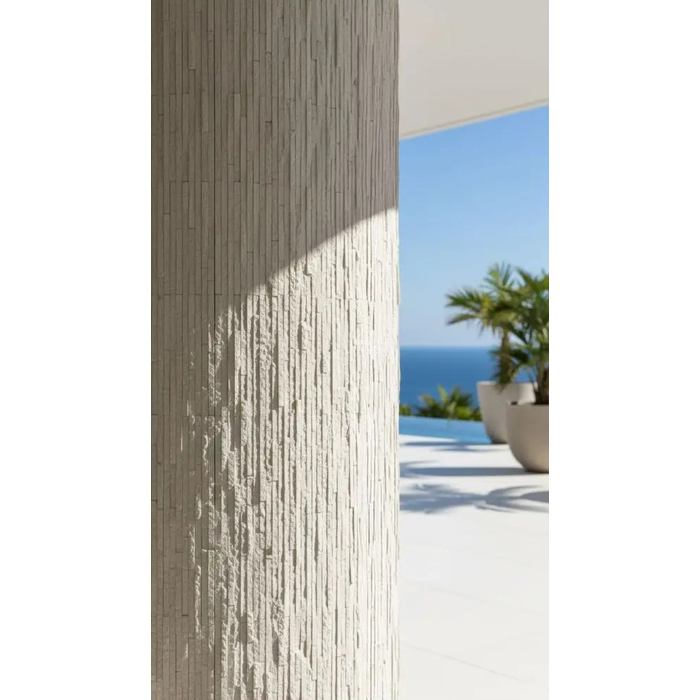 Πάνελ Εύκαμπτης Πέτρας Muretto Stone 60x120 Μπεζ Λευκό