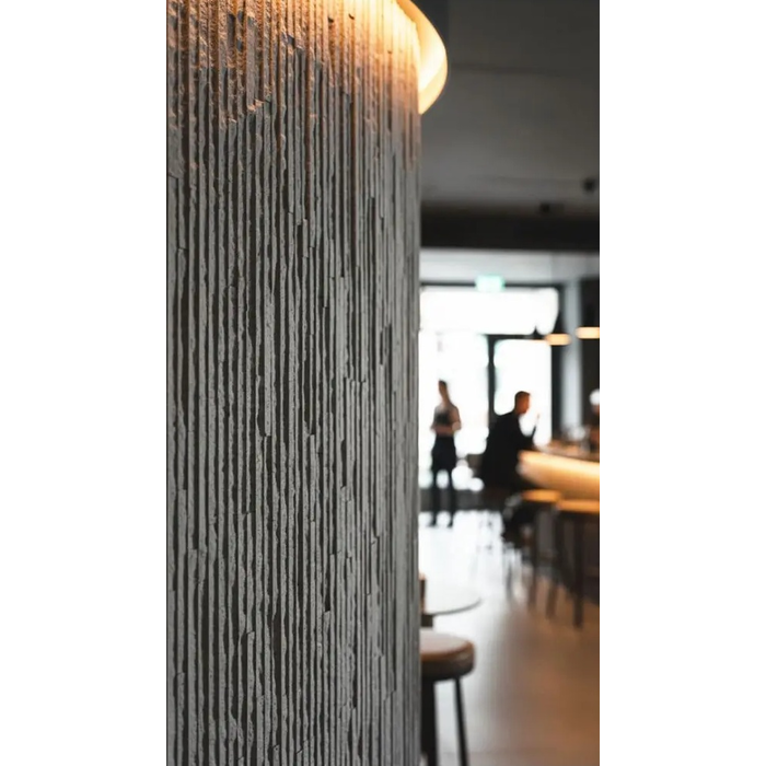 Πάνελ Εύκαμπτης Πέτρας Muretto Stone 60x120 Ανοιχτό Γκρι