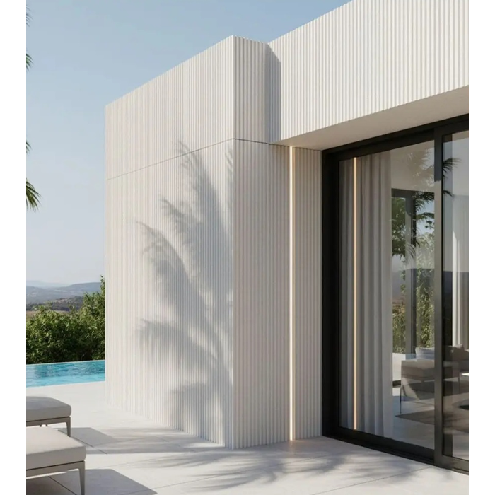 Πάνελ Εύκαμπτης Πέτρας Ripple Board 60x120 Μπεζ Λευκό