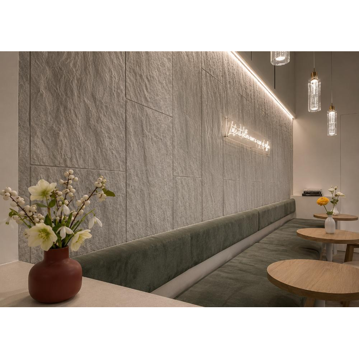 Panel PU Τεχνητής Πέτρας 301040 Stone Skin 60/120cm Light Grey