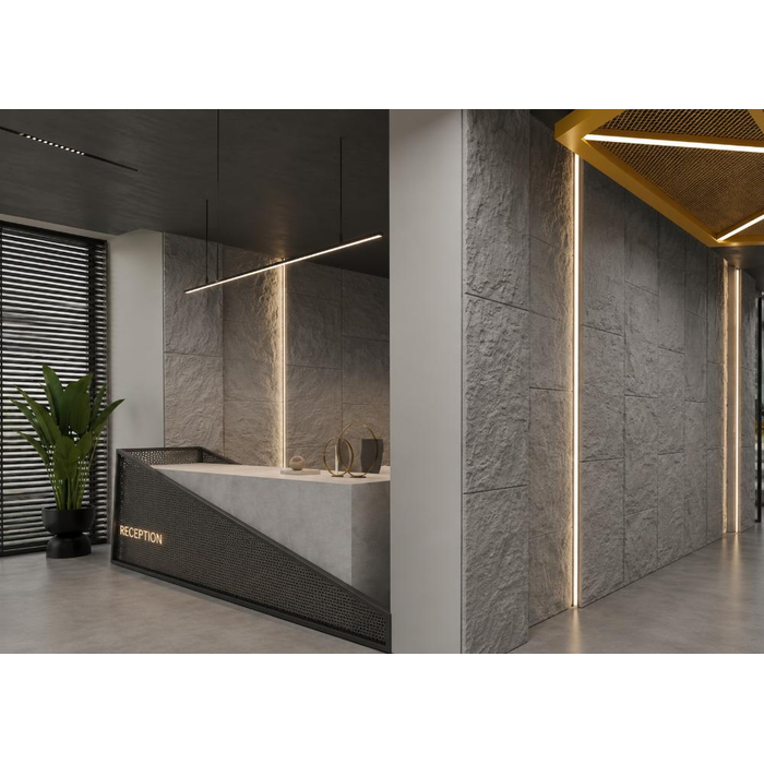 Panel PU Τεχνητής Πέτρας 305040 Stone Skin 60/120cm Light Grey