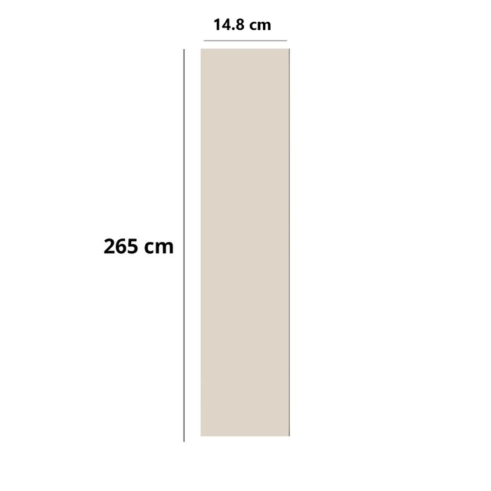 Διακοσμητικό wall panel S 14,8cm Satin Cream 2,65M