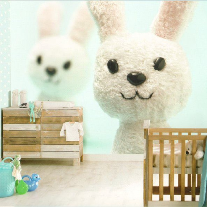 Παιδική  ΦωτοΤαπετσαρία Τοίχου All Around Deco Funny Bunny