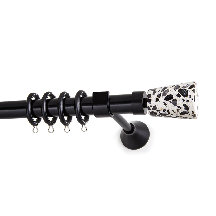 All around Deco Kουρτινόξυλο Φ25 Marble Collection Ionic MY 24 White Mosaic