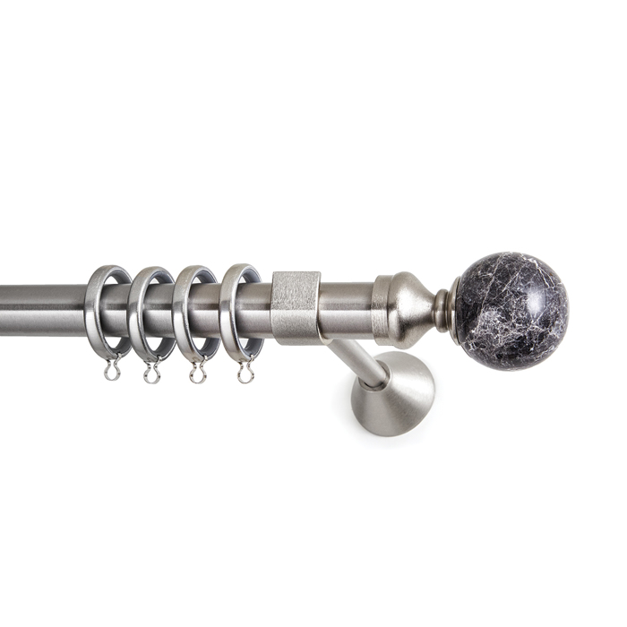 All around Deco Kουρτινόξυλο Φ25 Marble Collection Lithos Nikel-Granite