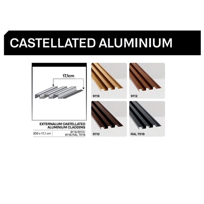 Panel Αλουμινίου Εξωτερικού Χώρου 300×17.1cm ,All Around Deco