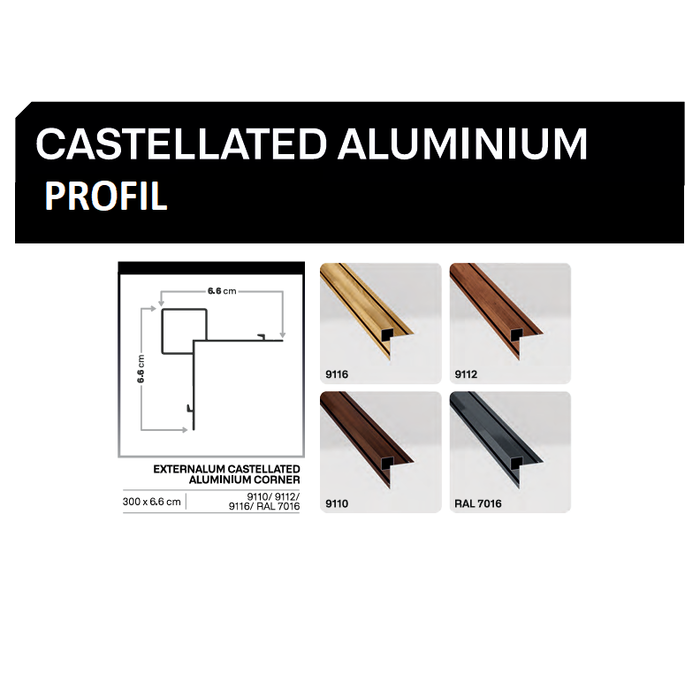 Profil για Panel Αλουμινίου Εξωτερικού Χώρου 300×6.6cm ,All Around Deco