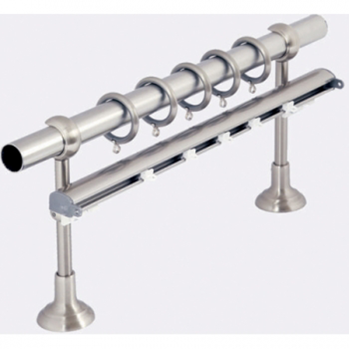 All around Deco Kουρτινόξυλο Φ25 Inox S05 Νίκελ Σατινέ