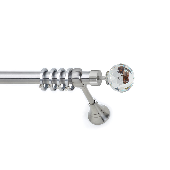 All around Deco Kουρτινόξυλο Φ25 Inox S13 Νίκελ Σατινέ