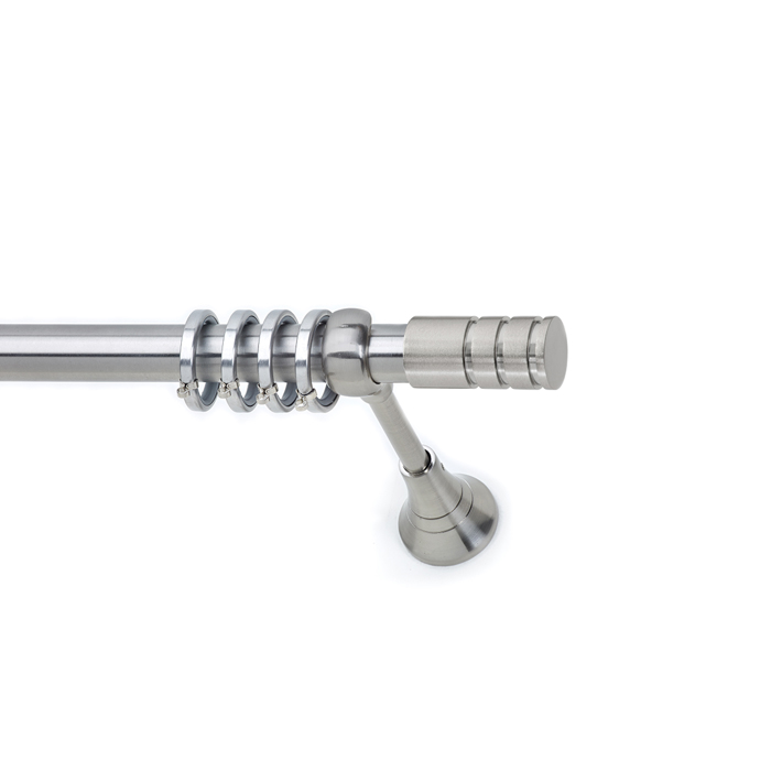 All around Deco Kουρτινόξυλο Φ25 Νίκελ Σατινέ S17