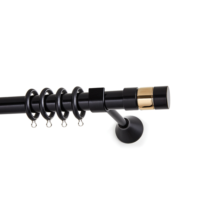 All around Deco Kουρτινόξυλο Φ25  S1 MY 24 Oro Polished