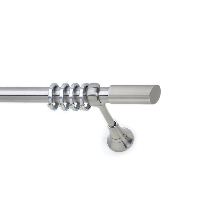 All around Deco Kουρτινόξυλο Φ25 Inox S21 Νίκελ Σατινέ