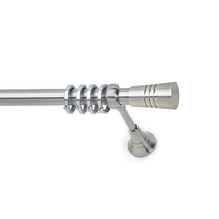 All around Deco Kουρτινόξυλο Φ25 Νίκελ Σατινέ S24