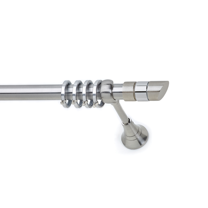 All around Deco Kουρτινόξυλο Φ25 Νίκελ Σατινέ S25