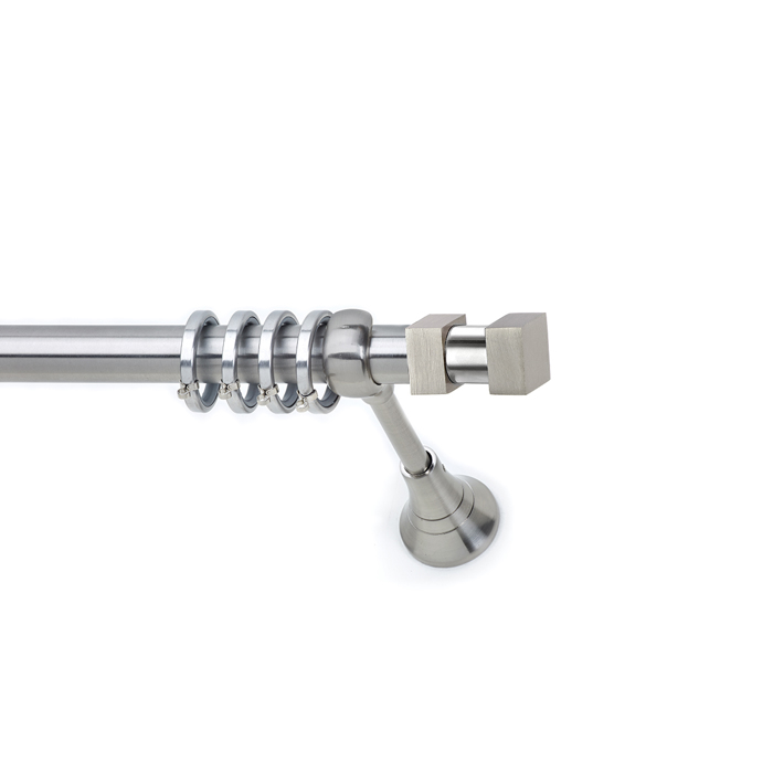 All around Deco Kουρτινόξυλο Φ25 Νίκελ Σατινέ S06