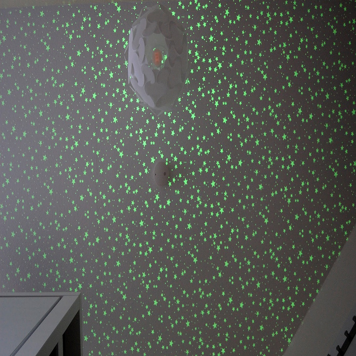 Wallpaper Glowing Stars, Glow in the Dark, All Around Deco Studio 360 77308