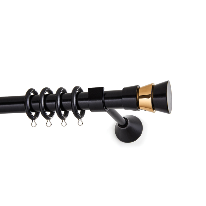 All around Deco Kουρτινόξυλο Φ25 TRIPLO MY 24 Oro Polished