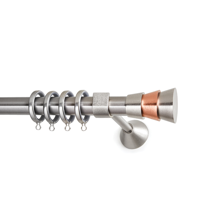 All around Deco Kουρτινόξυλο Φ25  Triplo Nickel Copper